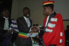 Le Pr&eacute;sident B&eacute;ninois Docteur Yayi Boni, Citoyen d'Honneur de la ville de Saint-Louis 